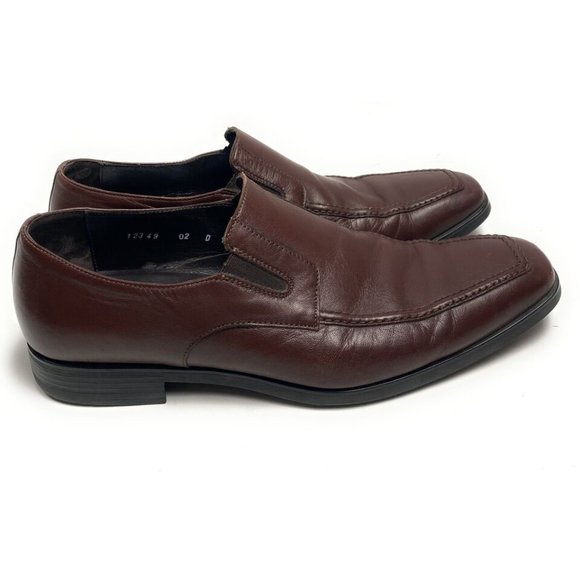 Santoni Mens Casual Dress Shoes Cardova Leather Italian Slip On Loafer Size 11D main image 6